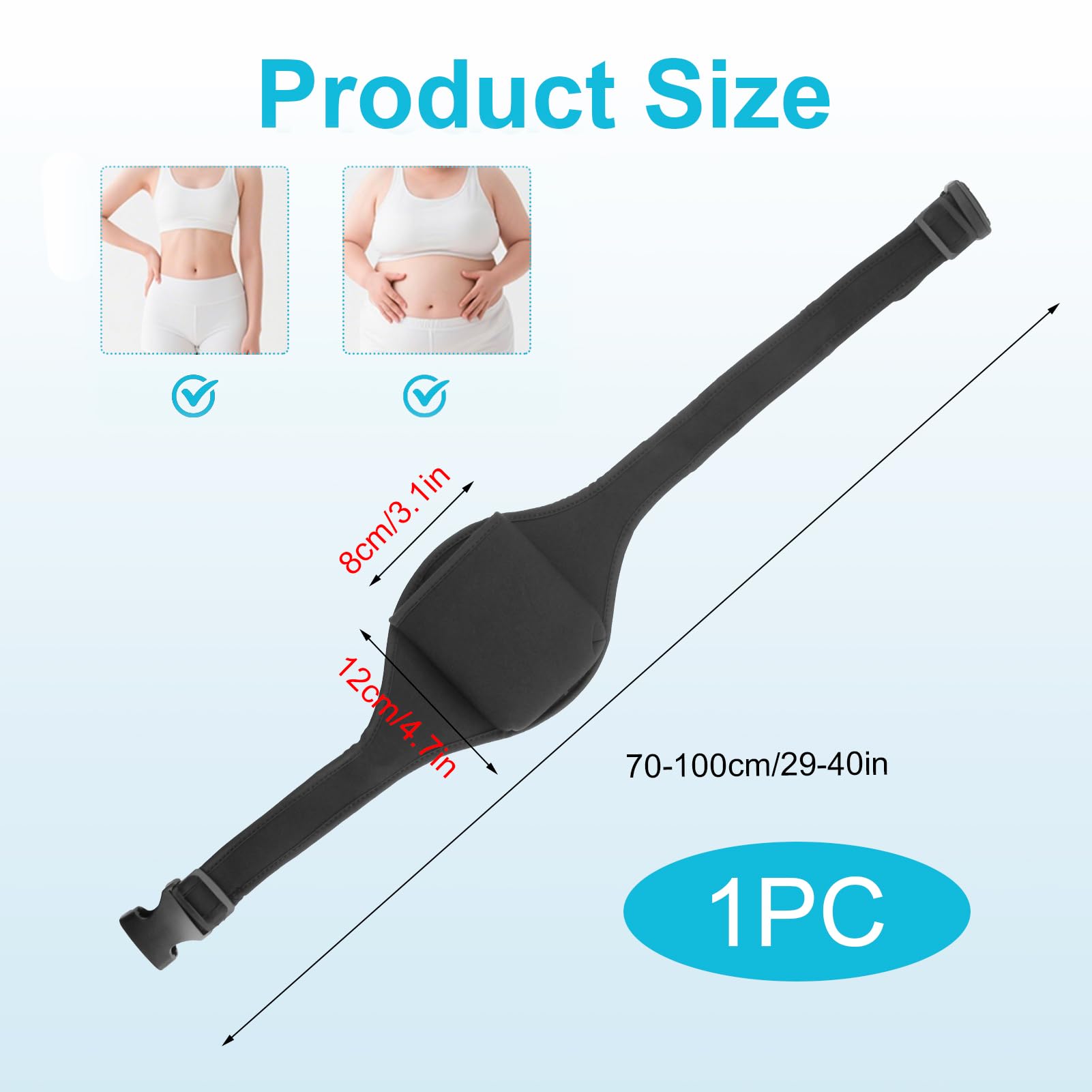 Mic Belt Microphone Carrier Pouch Neoprene Mic Belt Pack Adjustable Sweat Absorbent Microphone Waistband Bag for Fitness Instructors Gym Instructor Theater Speakers Performers Teachers - Image 4