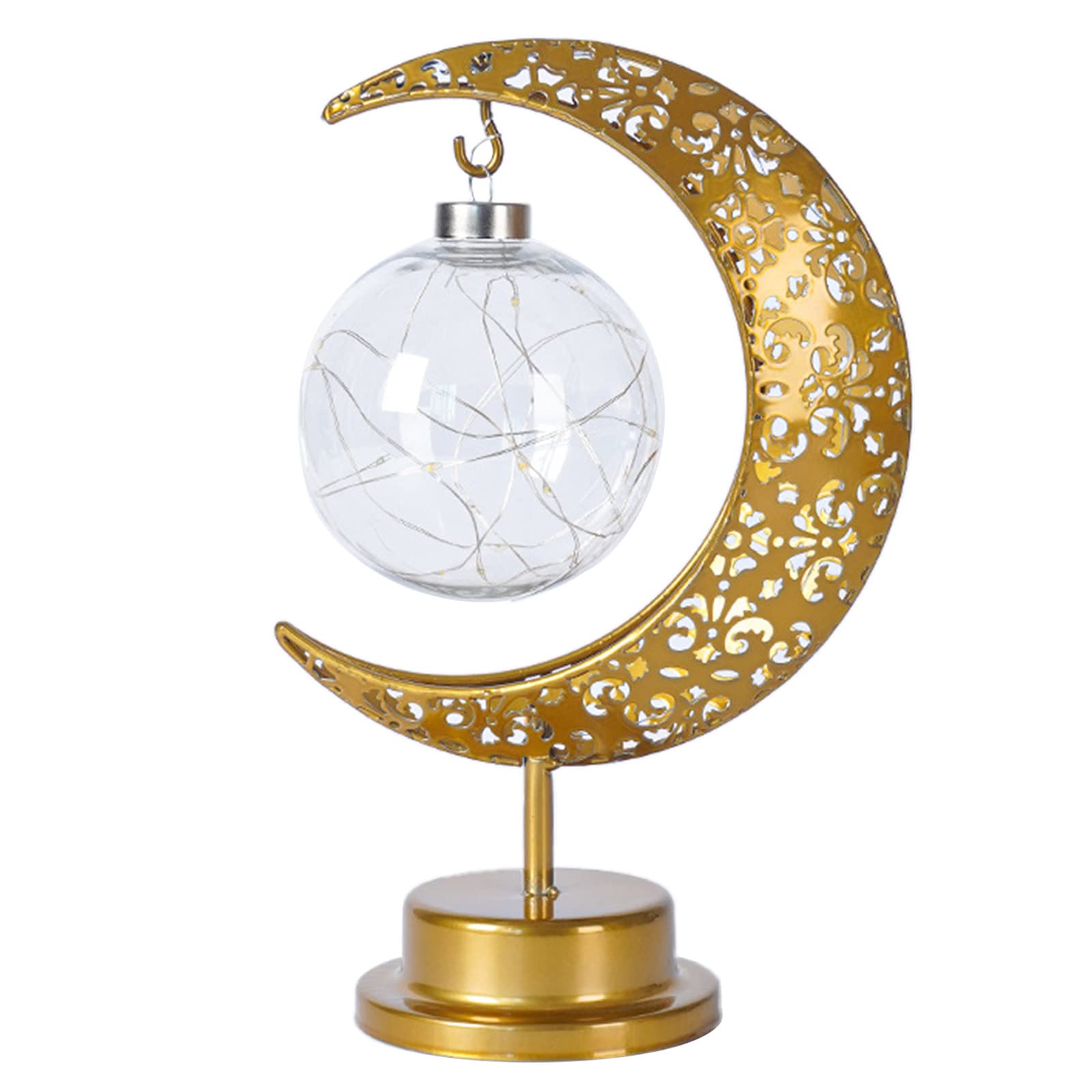 Wrought Iron Led Light Moon Star Decorative Art Party Background Decoration For Holiday Birthday New Year