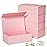RYDDOY 5 Pack Pink Gift Box, 12x6x4\'\' Gift box for Presents with Lids Magnetic Closure Rectangle Collapsible for Bridesmaid Proposal Box, Wedding, Christmas, Halloween, Birthday Gift Packging