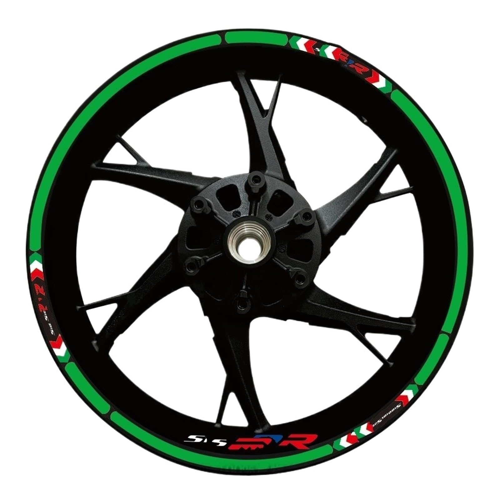 Motorrad Vorder- Und Hinterräder Rand Äußere Felge Aufkleber Reflektierende Streifen Rad Aufkleber Für S1000RR(Set Meal 4)