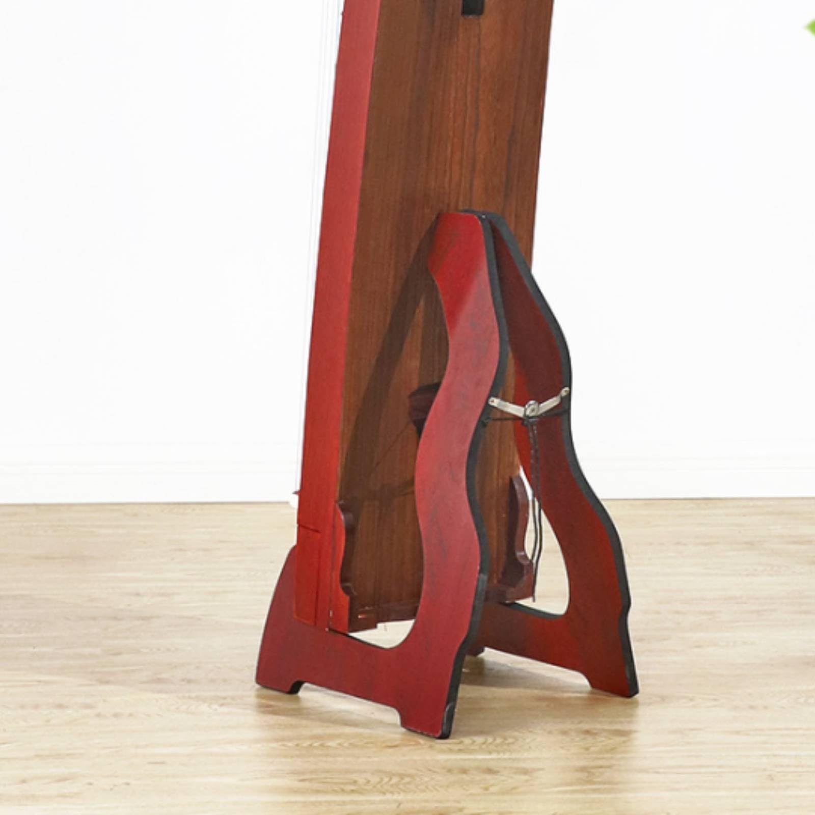 Soporte Guzheng Vertical para Zither Expositor Base de Madera Multiusos Resistente con Correa de Integrada Estructura Estable Adecuado para Músicos y Salas de Ensayo , Negro