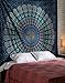 Produktbild ele ELEOPTION Wandteppich Indian Mandala Wall Hanging Hippie Tapestry Wanddeko für Kinderzimmer Wohnzimmer Schlafzimmer auch als Yogamatte Picknickdecke Strandtücher (Blau und Grün, 150 x 205cm)