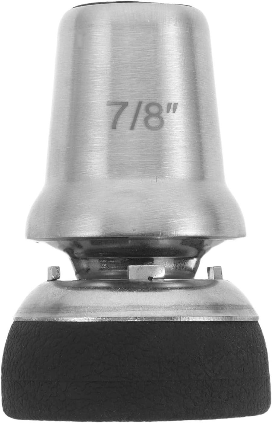 Multi-Angle Rotating 7/8" Rubber Crutch Foot Pad Non-Slip Walking Stick Tip Replacement End for Hiking Poles and Mobility Aids on Wet Surfaces