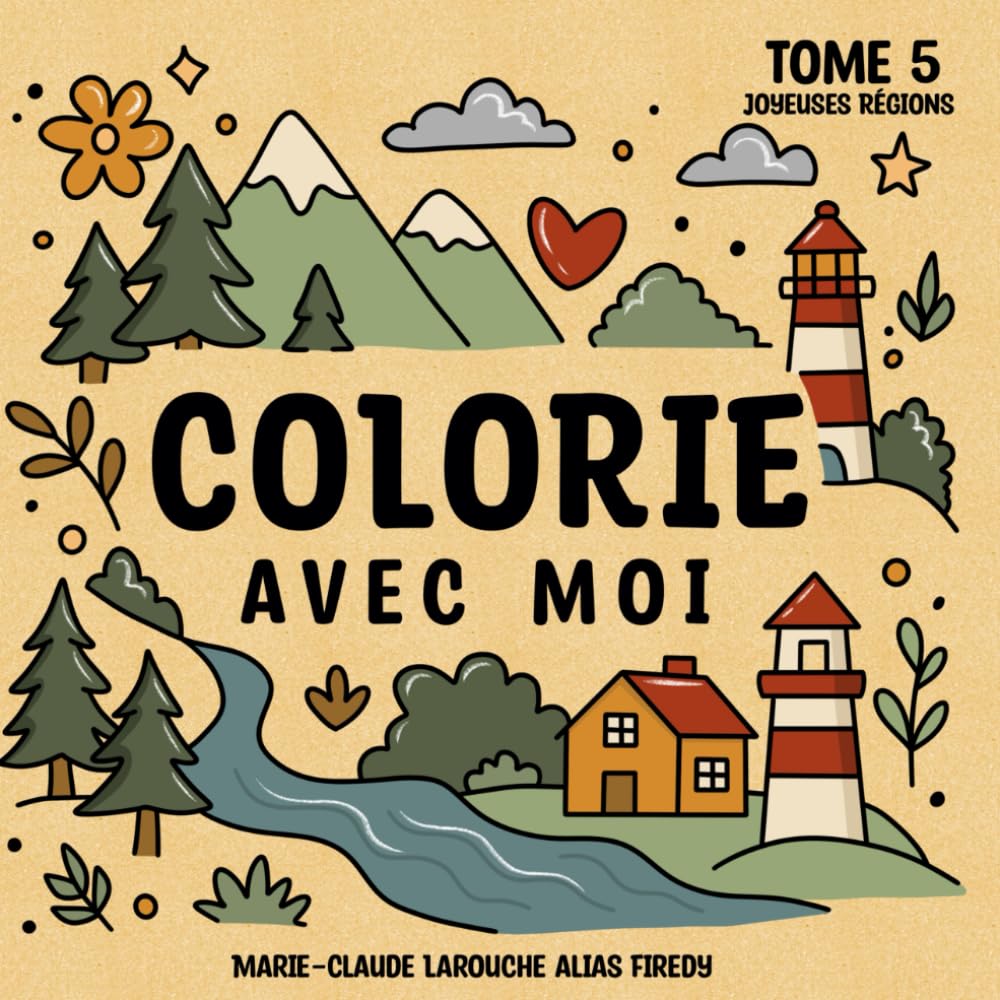 Colorie avec moi: Tome 5 (Colorie Avec Moi By Firedy)