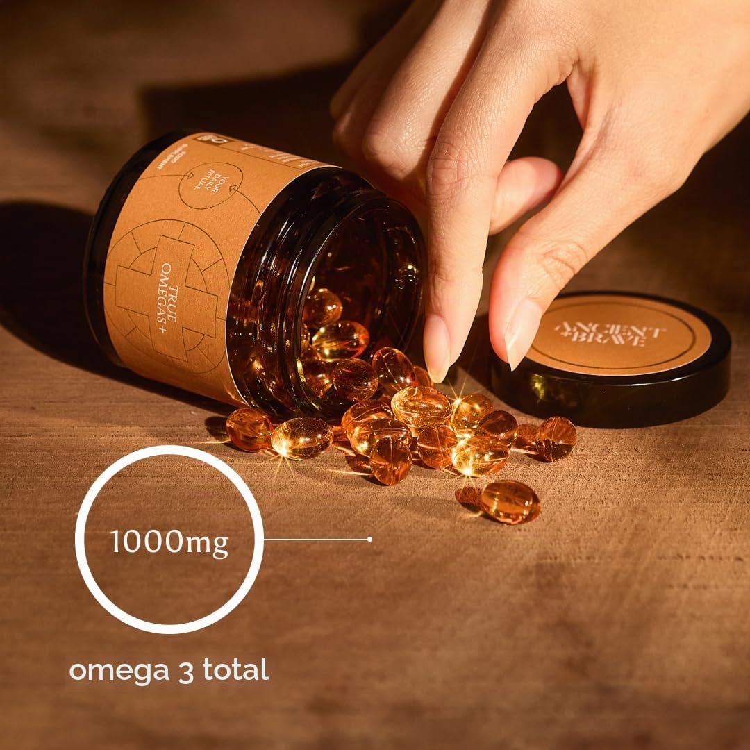 Ancient + Brave True Omegas+ | 60 Cápsulas | 30 Días | Omega-3 y Omega-7