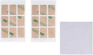 Baffo Double Sided Adhesive Stickers for Privacy Screen Privacy Filter Replacement Set of Double Side Sticky Tab Attachment for Laptop or Computer Monitor Privacy Filter with a Cleaning Cloth