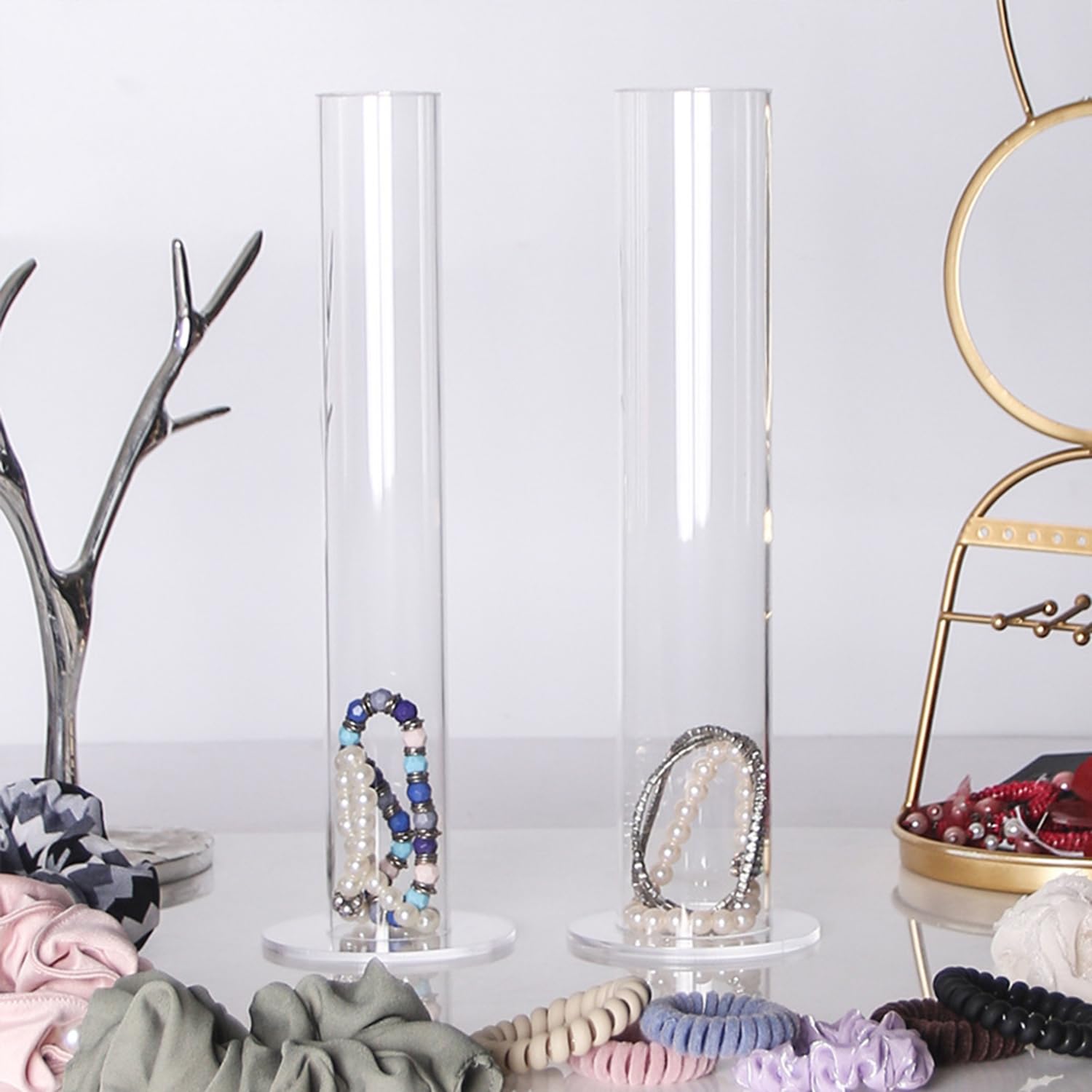 Esposore Per Orecchini Con Design A Ramo Di Un Albero In Acrilico Trasparente Da 3 Pezzi/set, Adatto Per Appendere O Mostrare Orecchini E Gioielli | SHEIN ALIA