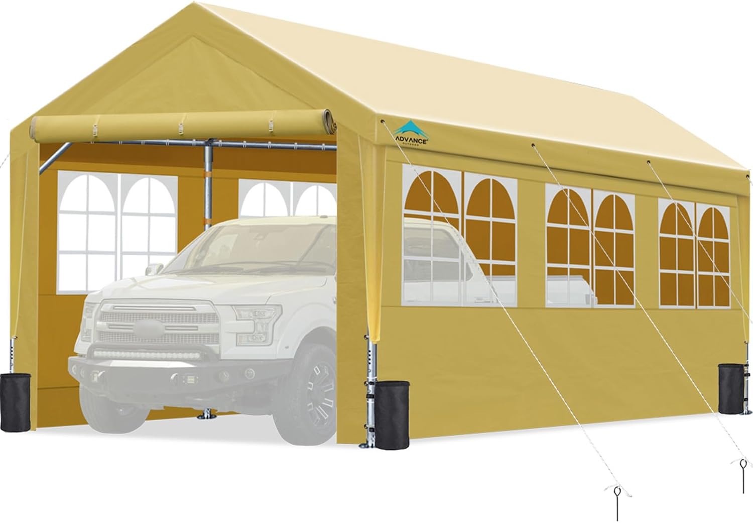 屋外収納キャノピー、高耐久防水テントシェッドロールアップジッパー