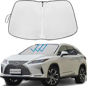 Car Windshield Sun Shade for Lexus RX 2016-2022 Accessories Lexus RX350 300 450 Sunshade Window Sun Visor Protector Foldable Blocks UV Rays Keep Your Car Cool