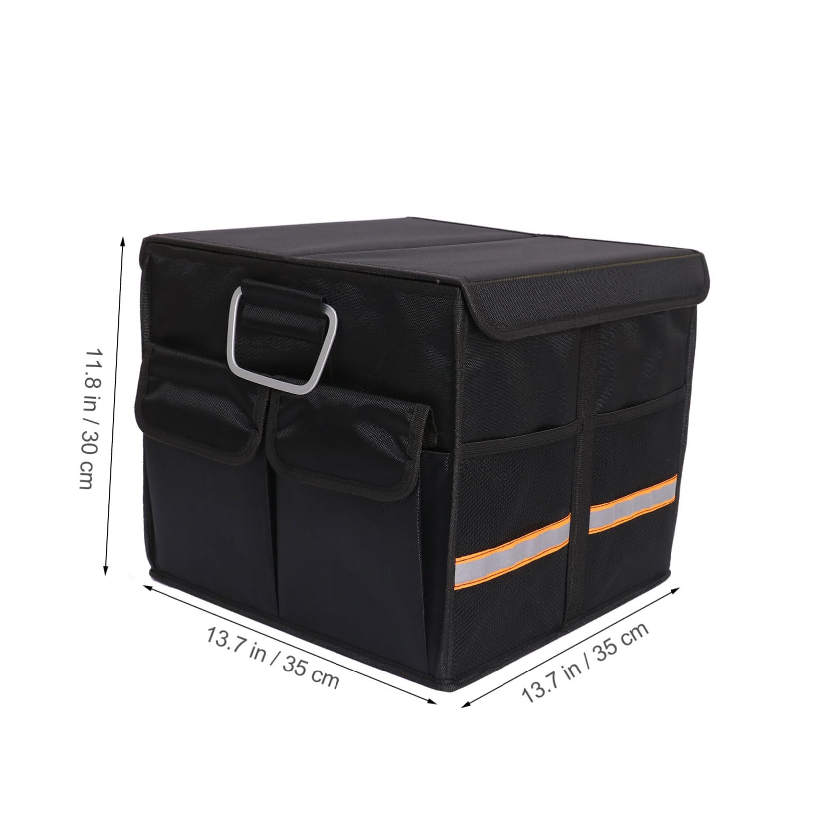 TOPBATHY 1 Pieza Organizador de Maletero Plegable para Automóvil Caja de Almacenamiento Capacidad y Multifuncional Accesorio de Coche con Tapa y Diseño Práctico Color