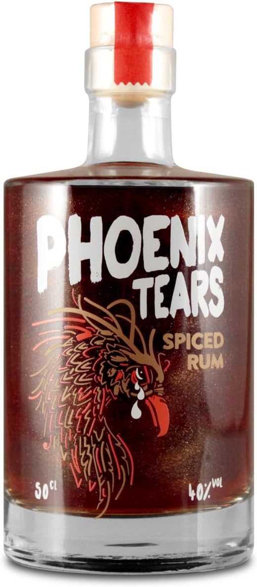 Firebox Phoenix Tears Spiced Rum - Dark Rum with Cinnamon and Ginger (50cl) - Part of the Mythical Tears Spirits Range by Firebox - We Make Mythical Creatures Cry