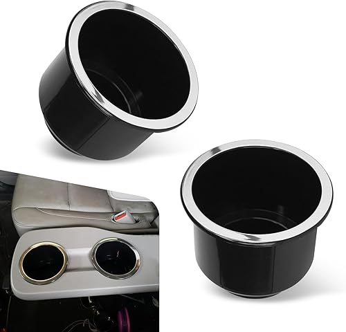 2 soportes para tazas, inserto de plástico para portavasos de sofá, accesorios de repuesto universales de gran capacidad, adecuados para base de