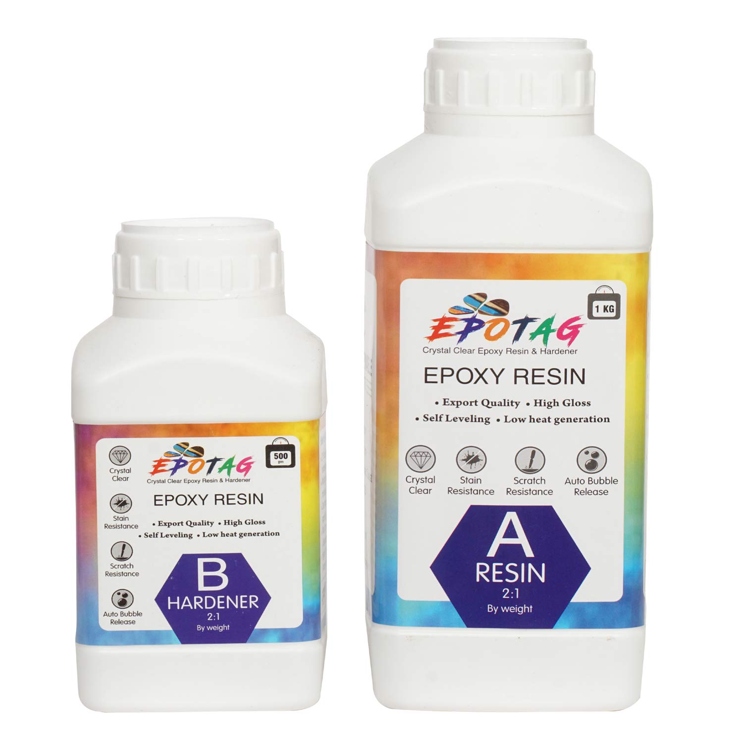 Epotag Epoxy Resin and Hardener Kit Crystal Clear for Jewelry Diy Art Crafts Cast Coating Wood,easy Cast Resin (1500 Gms) (B08R96RDP4) Amazon Price History, Amazon Price Tracker