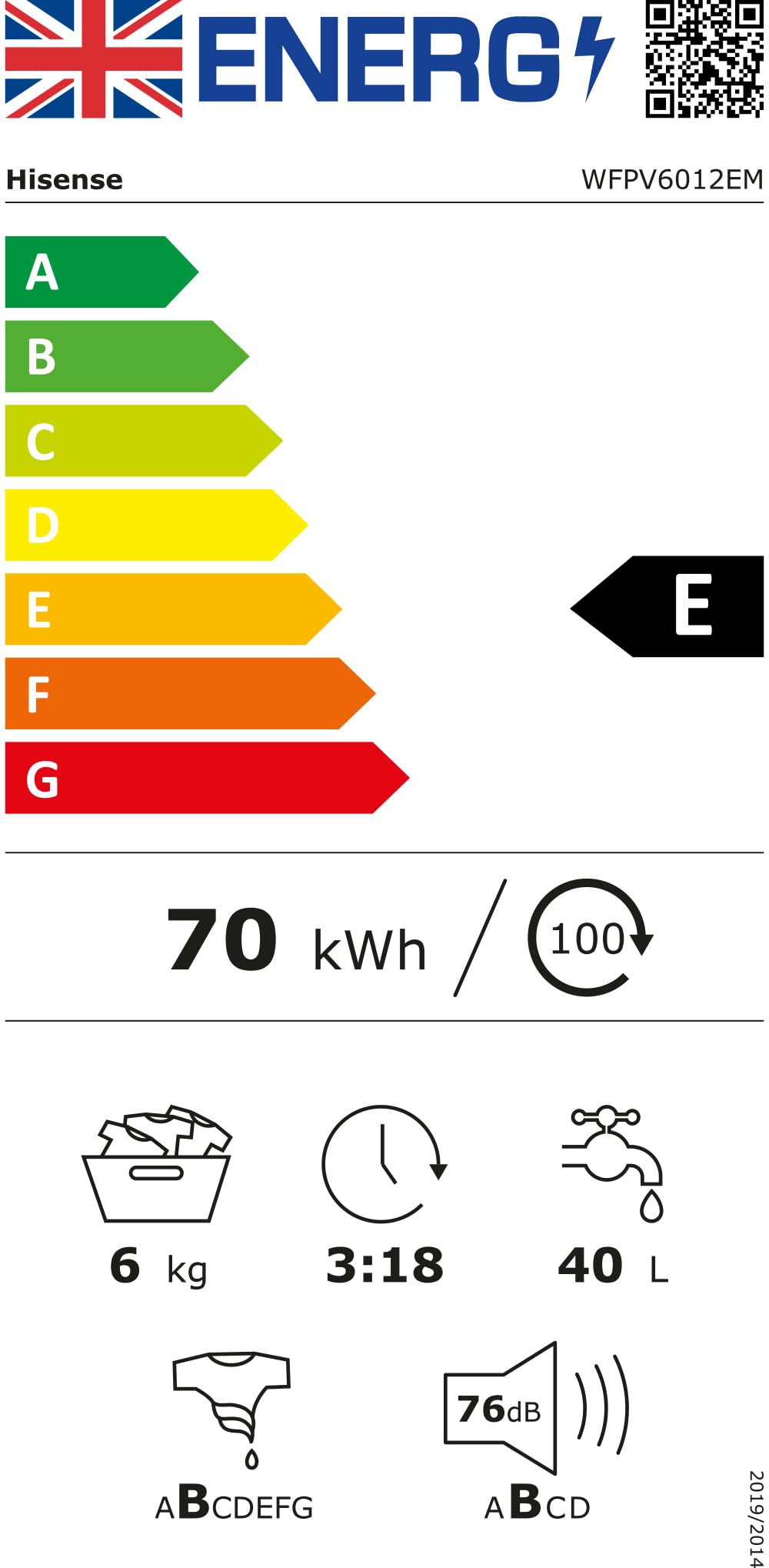 Haden HW1206 Washing Machine Freestanding Multifunction Front Loading