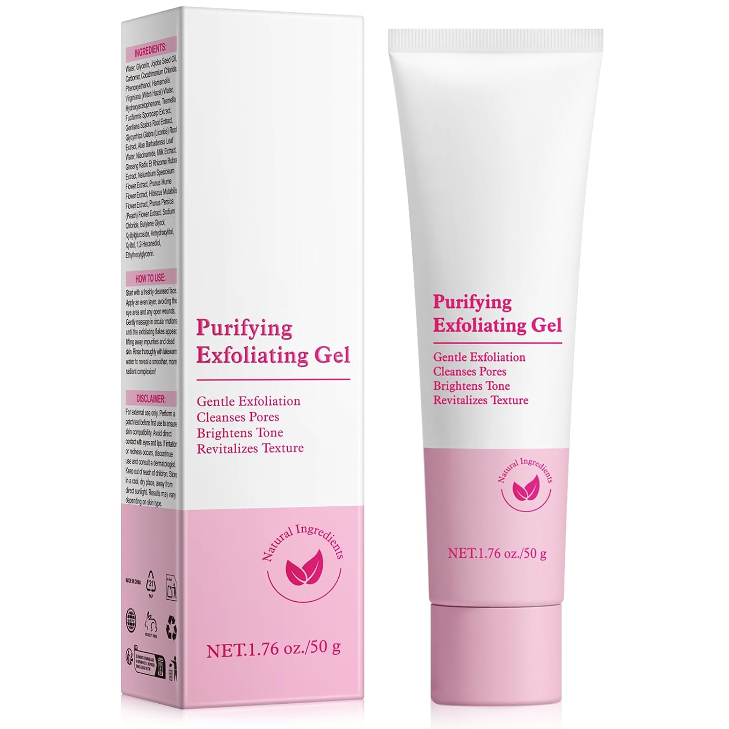 Peeling Gel | 50g Face Scrub & Purifying Exfoliating Ge...