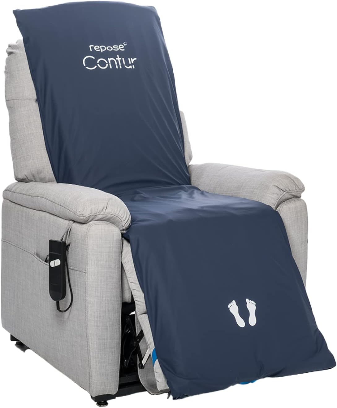 Repose - Pressure Relieving Contur Acute Riser Recliner Chair Overlay & Pump - Inflatable Pressure Redistribution Cushion for Recliner Chairs - Prevents Bed Sores & Pressure Ulcers