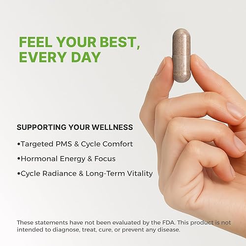 Miniatura 2 de Facilidad de ciclo para mujeres  PMS y apoyo menstrual inspirado en la sabiduría herbaria china para el equilibrio hormonal y comodidad del ciclo