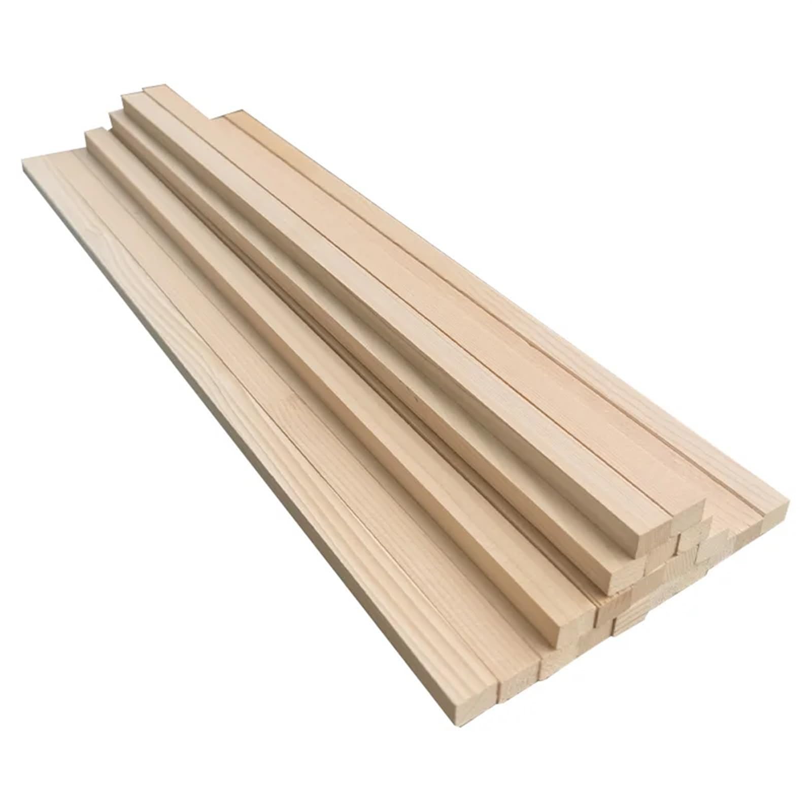 Weqyfdc One Color Craft Wooden Sticks Hemlock Wooden Dowels For Crafts Unfinished Square Wooden Dowels Rod Hardwood Square Dowel Sticks For Diy Crafts Projects(25Cm 50Pcs)
