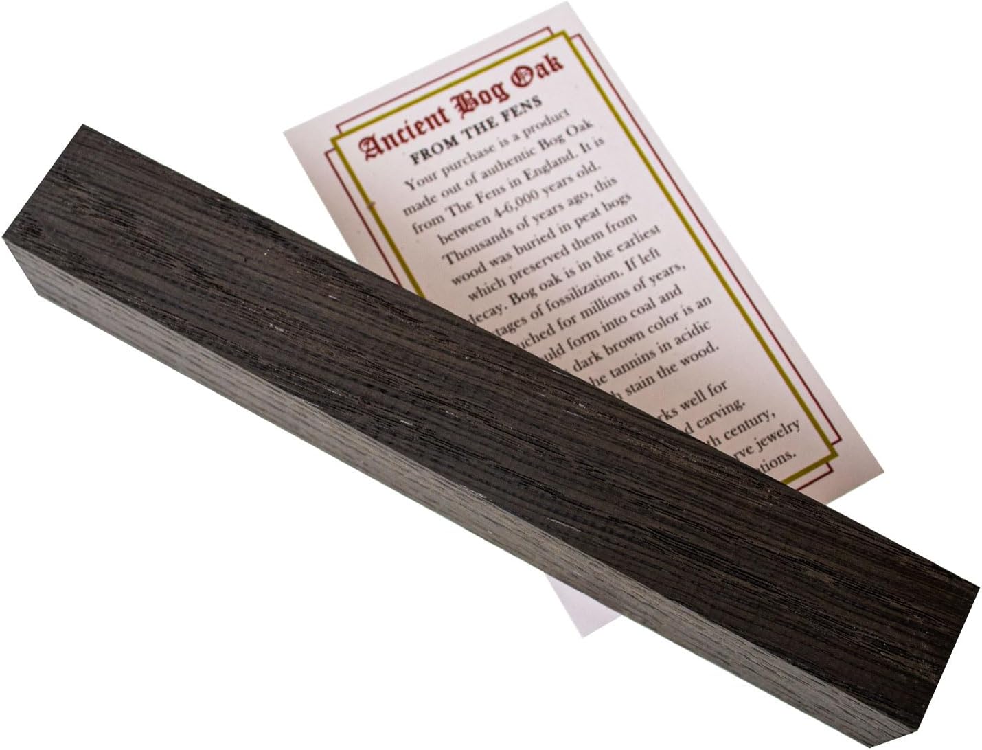 Ancient Bog Oak Wood Pen Blanks (5-Pack)