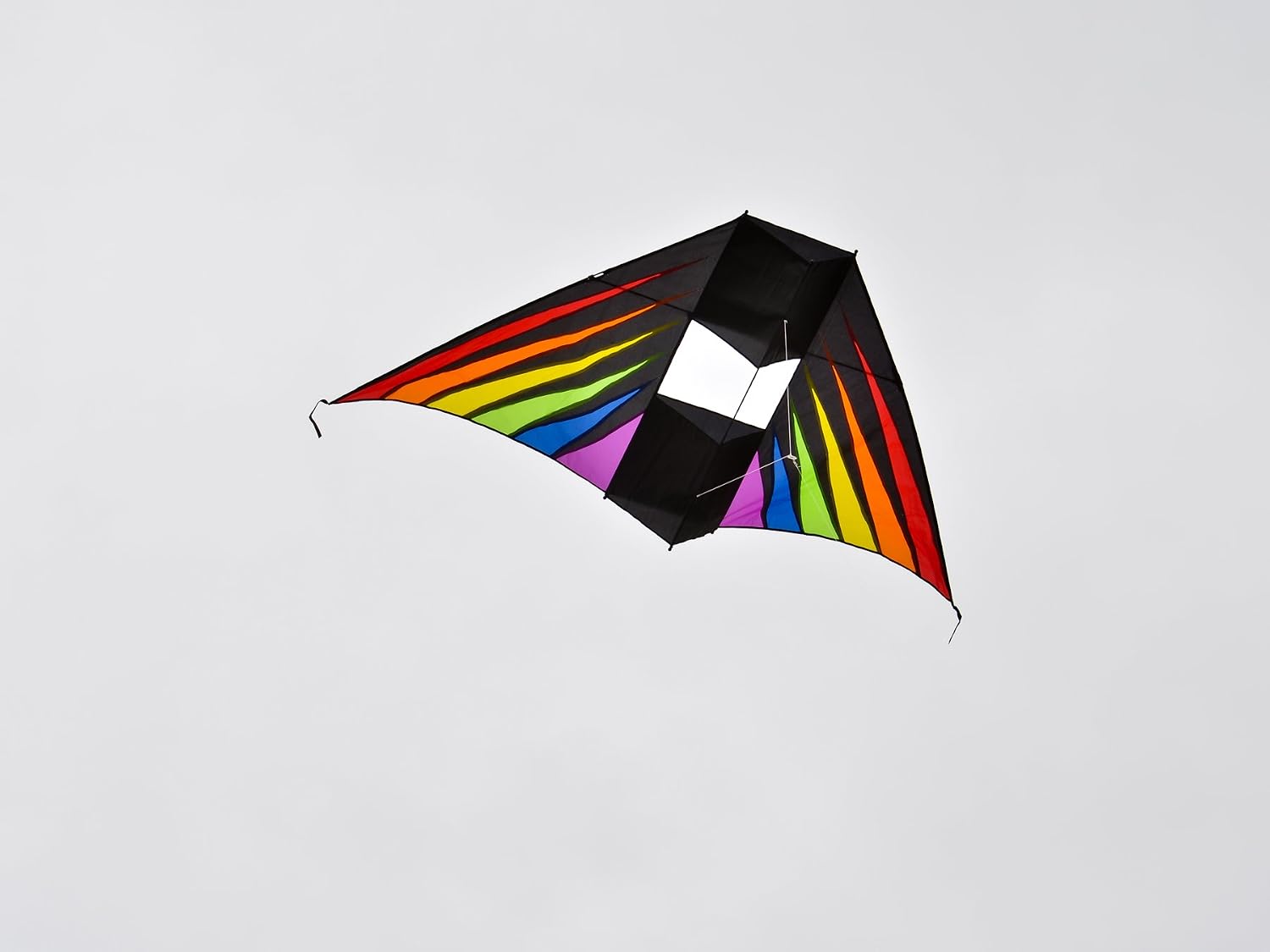 In the Breeze 3037 — Rainbow Burst Conyne Delta Kite — 6-Foot Colorful Easy-Flying Kite for Kids & Adults image 2