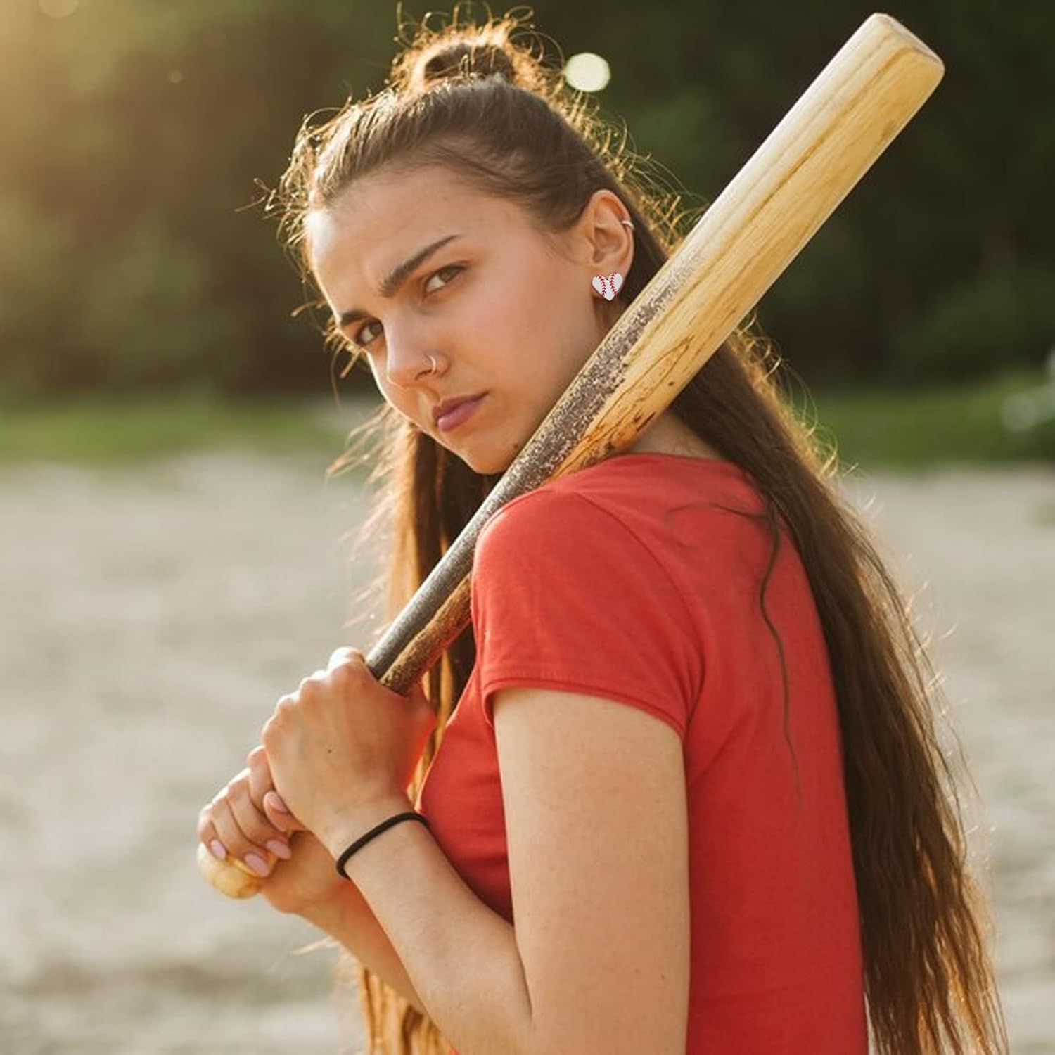 Baseball Earrings for Women Baseball Mom Essentials Accessories Gifts Lightweight Game Day Team Sports Earrings Jewelry Party Favors Shirts Women - Image 5