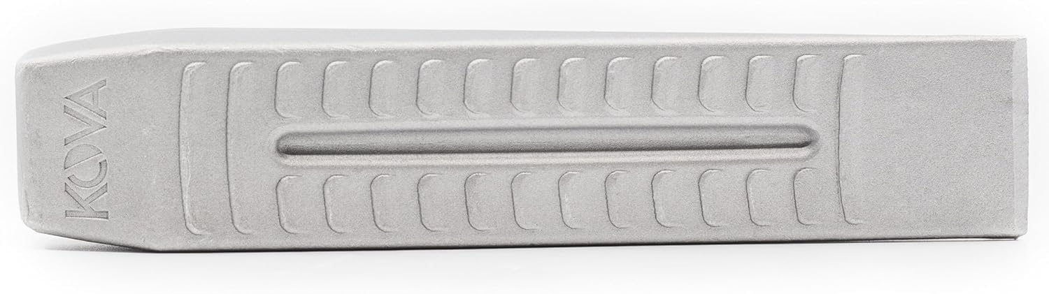 2X Profi ALU Spaltkeil Massiver Spaltkeil + Bildmagnet! Fällkeil in Keilform aus Spezialaluminium für Holzspaltung Spaltaxt Holz Spalthammer Holzspalter Drehspaltkeil Drehkeil Spaltgranate Silber, W