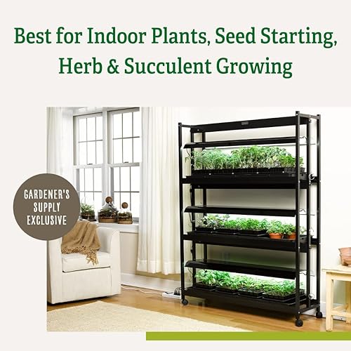 Miniatura 3 de Gardener's Supply Company Jardín Sunlite de 3 niveles de alta intensidad  51 pulgadas de largo x 14-58 pulgadas de ancho x 68-12 pulgadas de alto  9