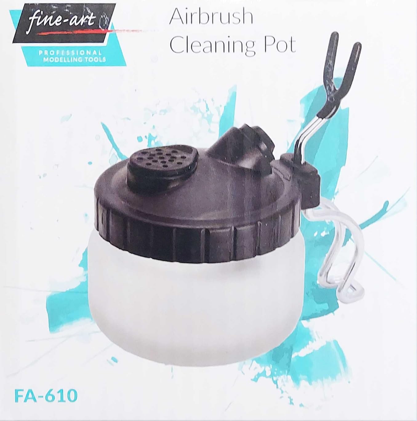Pot De Nettoyage En Verre Pour Aérographe - Avec Support - Multifonction Pour Entretien Stylo Pulvérisateur