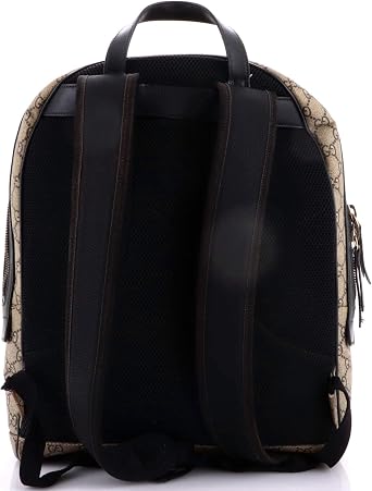 Pre-Loved Zip Around Backpack Printed GG Coated Canvas Medium, Brown