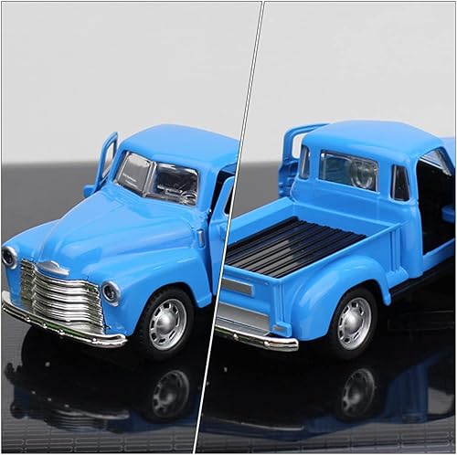 Miniatura 9 de Toyvian Modelo de autos clásicos de metal fundido a presión, figura de camioneta antigua, de aleación, vintage, coleccionable, juguete, mini