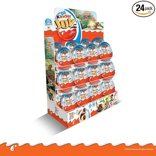 Kinder Joy Milk Chocolates for Boys, 20g [Pack of 24]