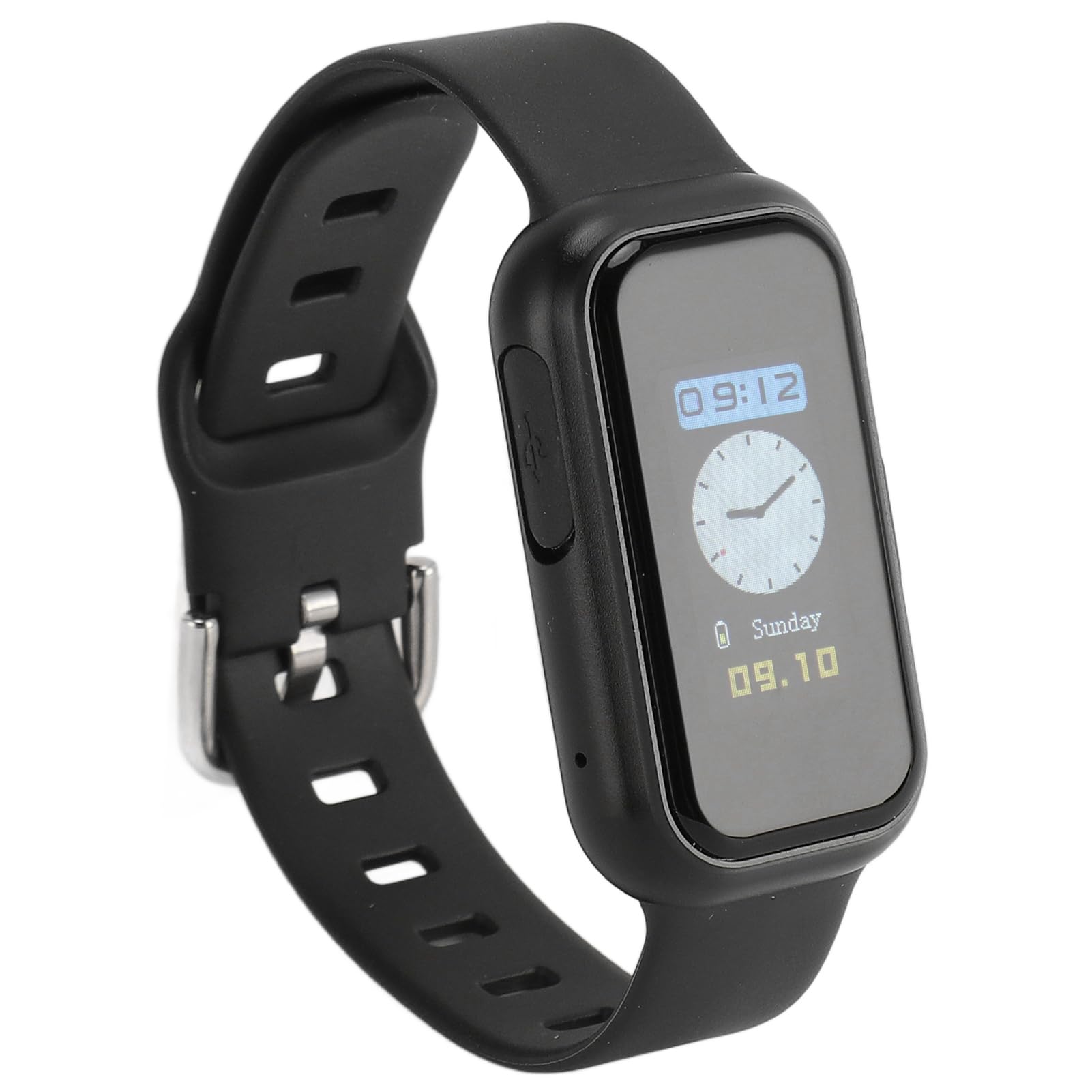 Reloj con Grabadora de Voz, Pulsera con Grabadora Digital Reloj con Grabadora de Voz Reducción de Ruido HD Reproductor de MP3 Cifrado de Archivos Grabadora Activada por Voz Reloj