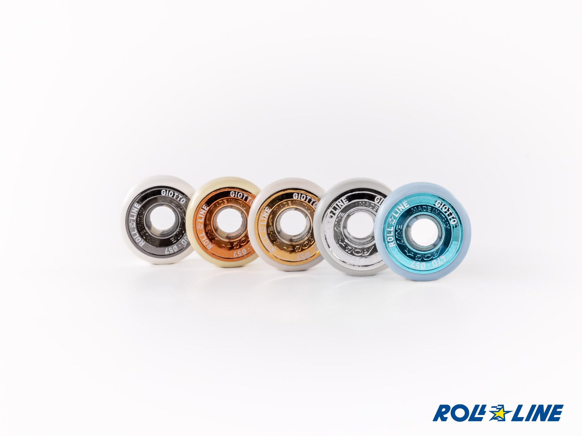 Roll Line, Giotto 49/57mm, Kit 8 Ruote per Pattinaggio a rotelle