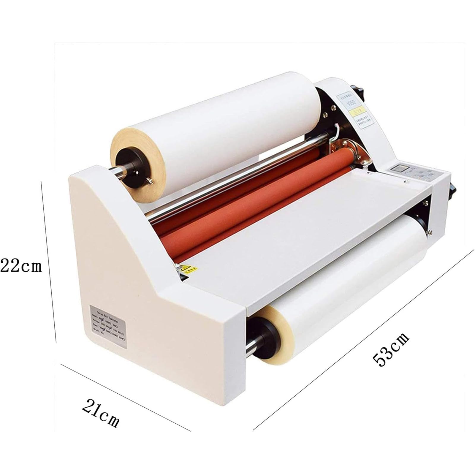 Laminatore caldo del rotolo freddo, macchina di laminazione elettronica singolo & doppio lato 350mm controllo di temperatura dell'esposizione digitale, per l'ufficio