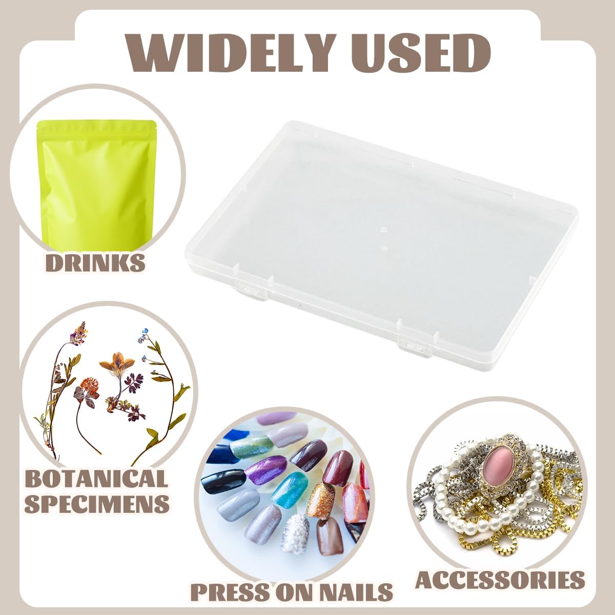 14 Pcs Stackable Water Drinks Bag Organiser,Bead Organizer,Small Storage Sontainers,Craft OrganizersTackle Box Organizer with Lidf for Beads, Art Work,DIY Crafts,and Fishing Gear