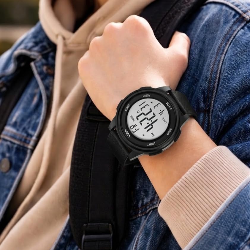 Image of V2A Nova X 2810 Digital Watch for Kids & Teens | Large Easy-Read Display | Alarm Stopwatch Backlight | TPU Sport Strap | 30M Water Resistant | Boys Girls Everyday Watch