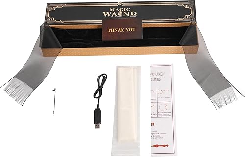 Miniatura 6 de Kowsoo Varita mágica de mago, varita mágica con lanzador, varita misteriosa, varita de mago, accesorios mágicos, truco de magia