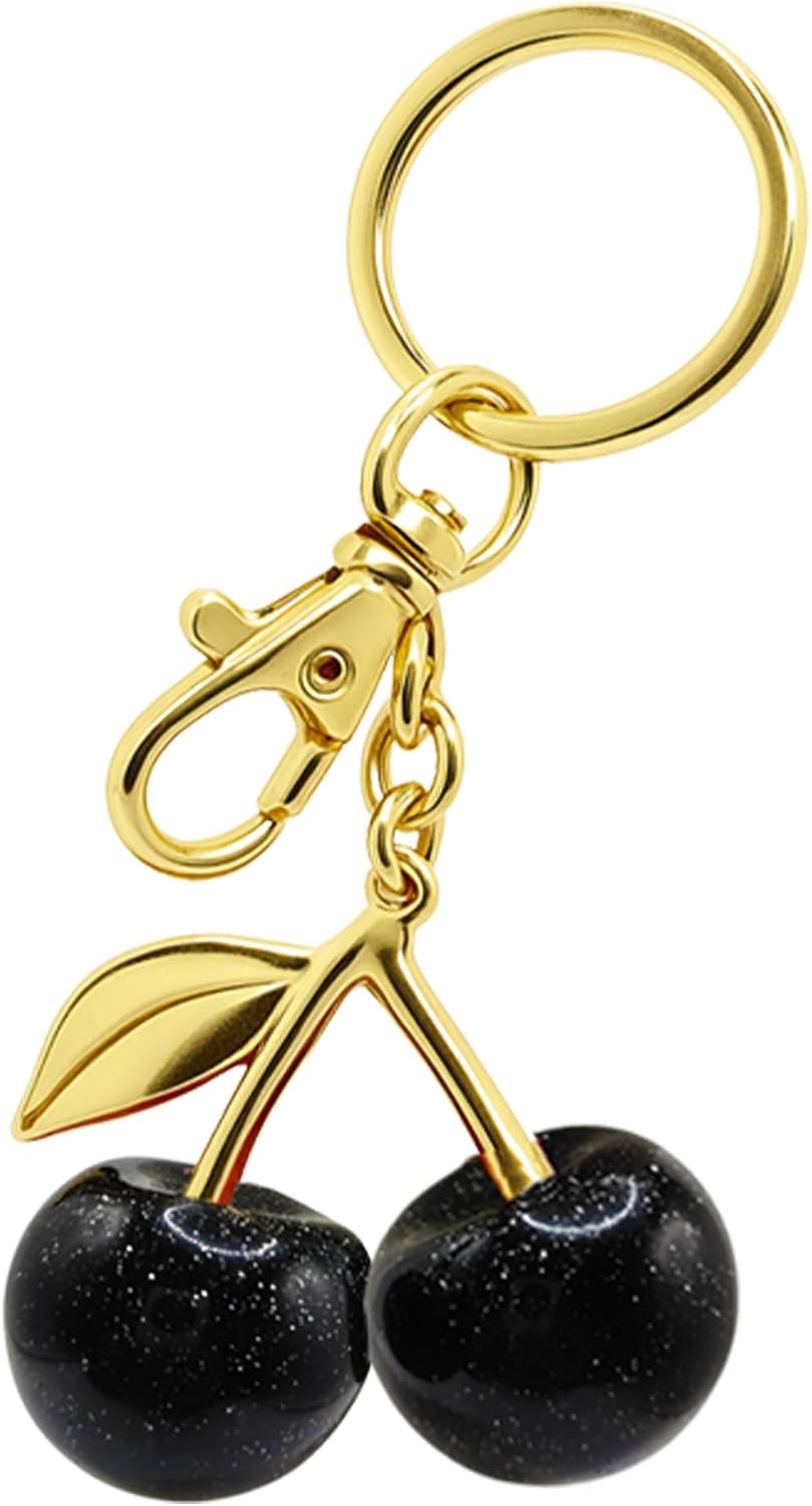 Cherry Red Keychain Bag Charm Keychain Accessories Gifts for Women Purse Bag Charms Extender Chain for Handbags