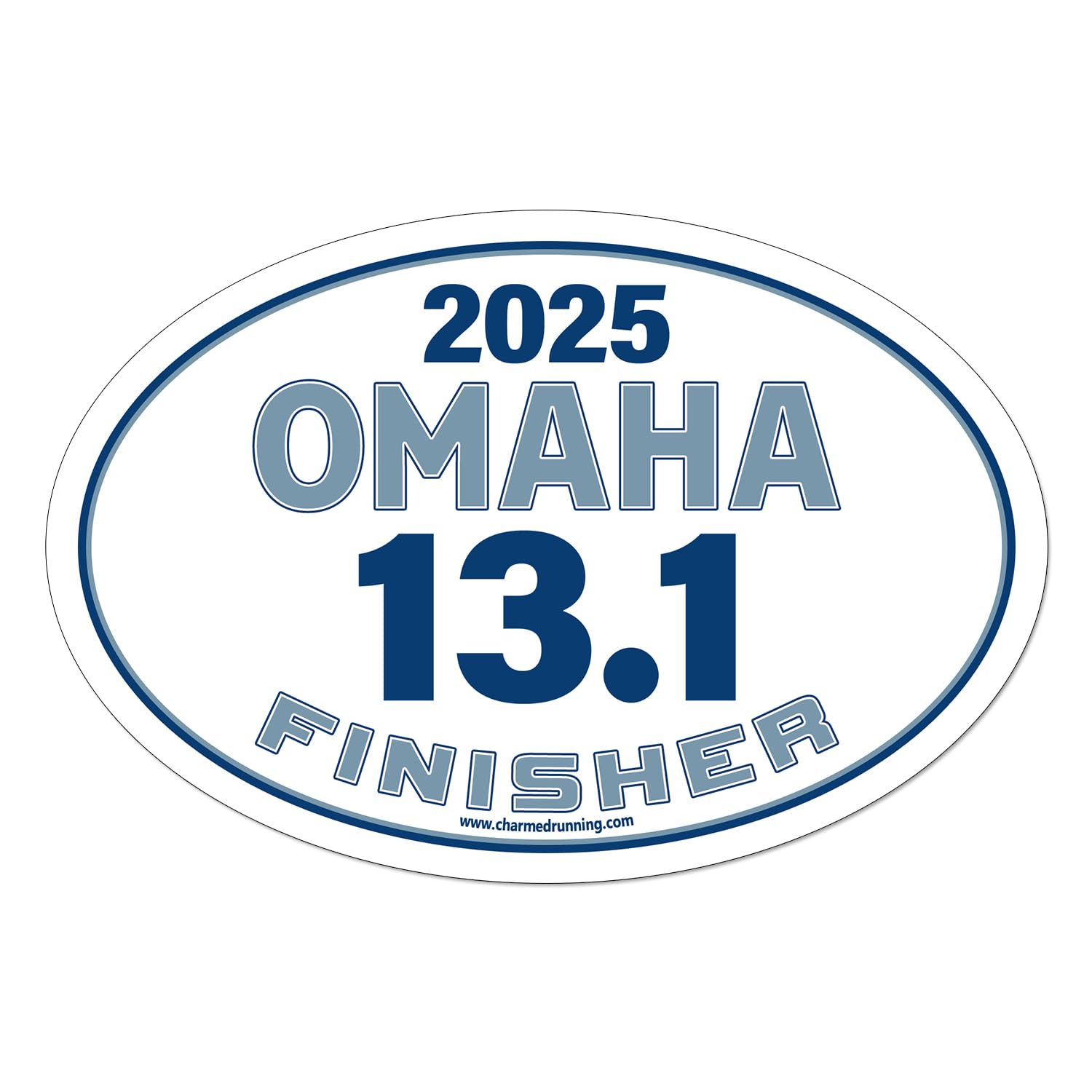 Brand Omaha Half Marathon 13.1 Finisher Car Magnet with Custom Year Option