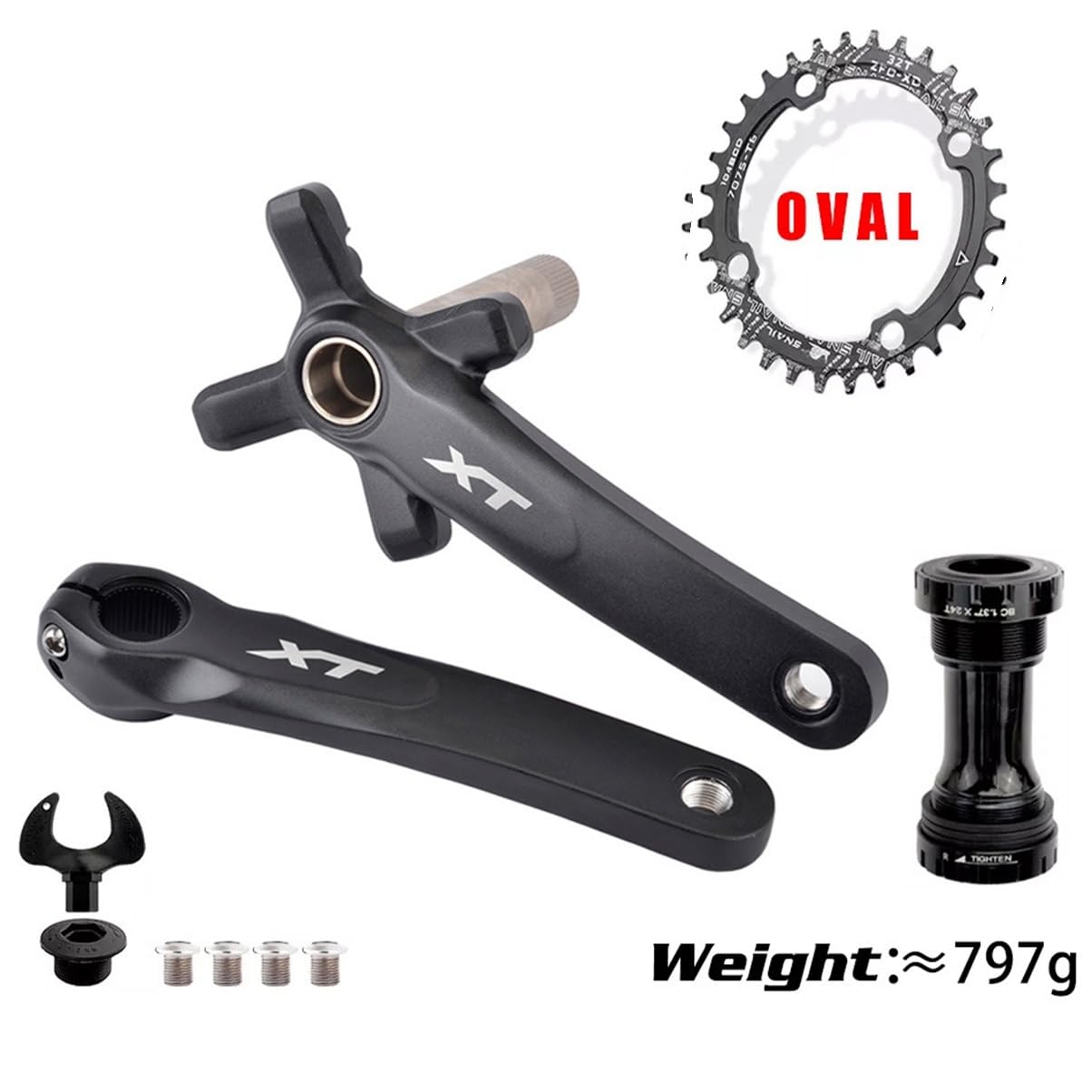 希少TNT クランクセット 175mm 青ヴィンテージMTB