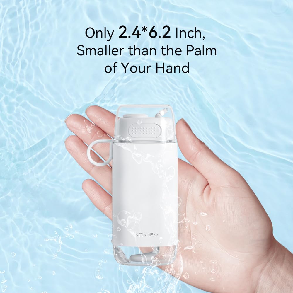 Irrigador bucal de agua [mini portátil inalámbrico] Púa limpiadora de dientes de agua, con cámara de 5 MP 1080P, 3 puntas de chorro y 3 modos impermeables, para el cuidado de dientes y aparatos