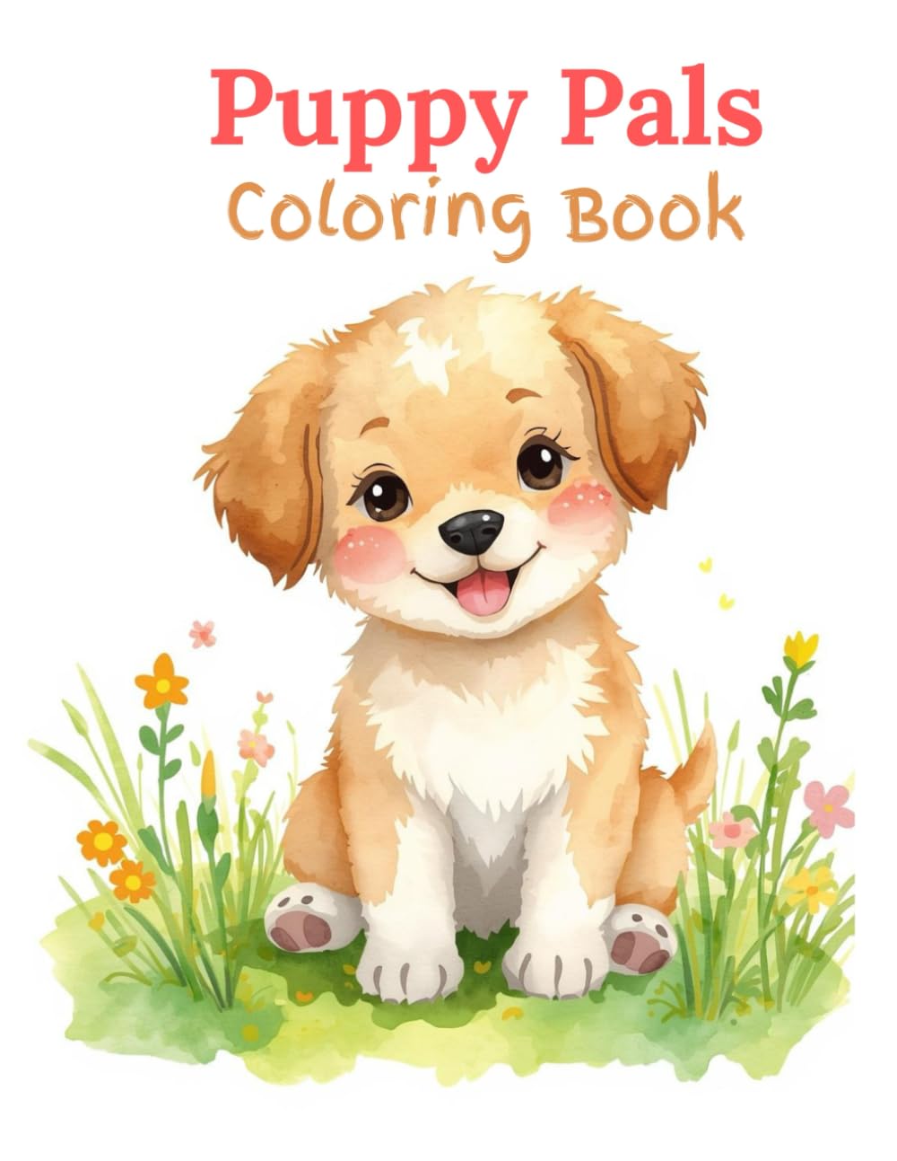 Puppy Pals Coloring Book: Cute Puppy Coloring Book for Kids Ages 4–8 with Easy and Fun Pages