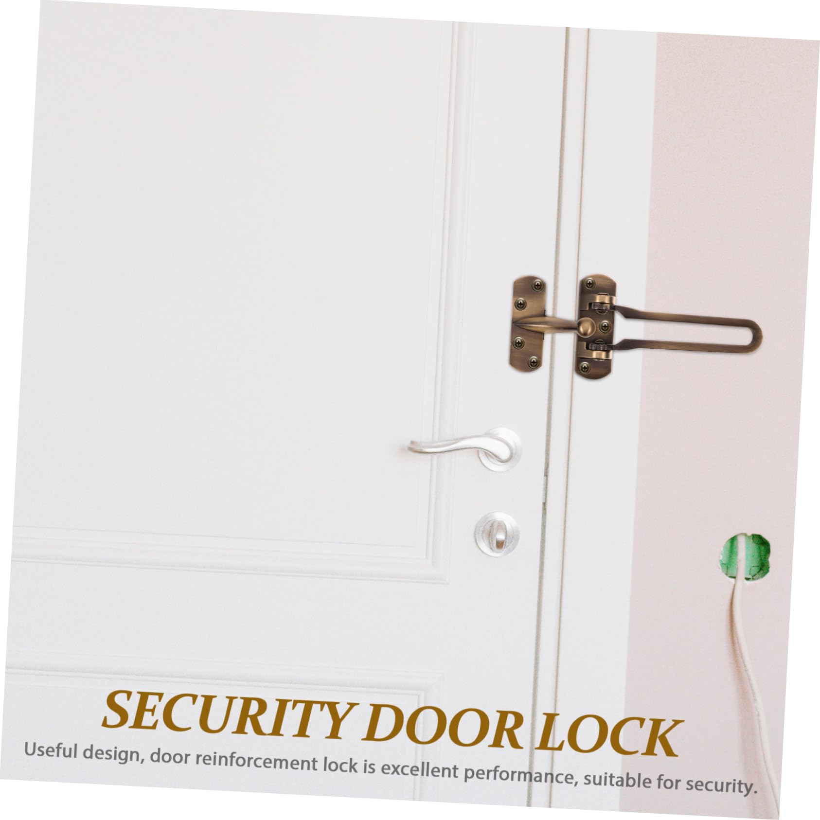 Cerradura de puerta,Pestillo de cierre multiusos,Cerradura de candado,Cadena de seguridad Hebilla de puerta Pestillo interior de puerta Pestillo de puerta delantera Cerradura de puerta interior Pestil
