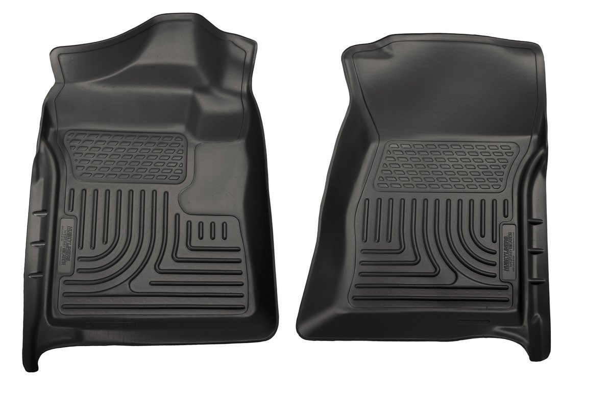 Husky Liners Weatherbeater Floor Mats Fits 2007-2013 Chevrolet Silverado GMC Sierra 1500 2007-2014 Silverado Sierra 2500 3500 Standard
