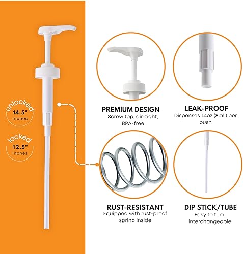 Miniatura 4 de FastRack pico dispensador para jarrón de un galón de detergente de lavandería Envase hermético con tapa de rosca Base antideslizante Dispensador