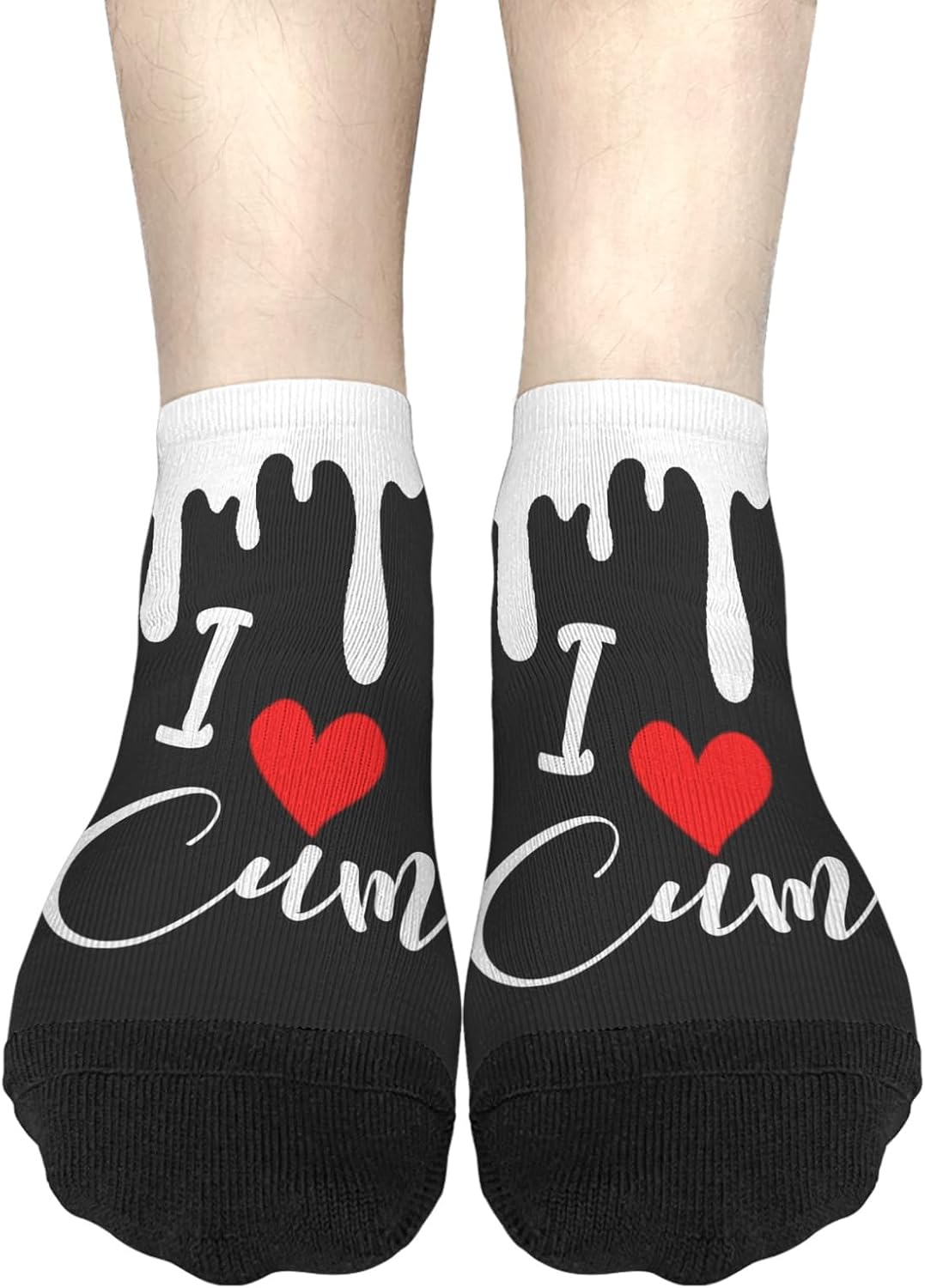 I Love Cum Crew Socks For Men Funny Dress Socks For Kuwait