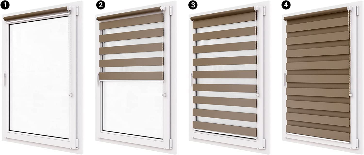 Tenda A Rullo Giorno/Notte 48x250cm - Oscurante Senza Forare