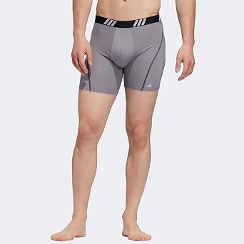 adidas mens Sport Performance Mesh Boxer Brief Underwear (2-pack)