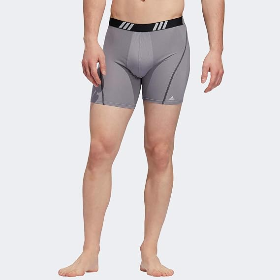 adidas mens Sport Performance Mesh Boxer Brief Underwear (2-pack)