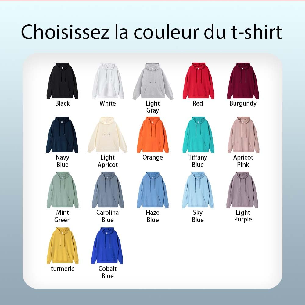 COOZEBRA Pull Personnalisé, Sweat personnalisé pour Homme Femme Adulte, Pull Personnalisable avec Texte, Photo ou Image